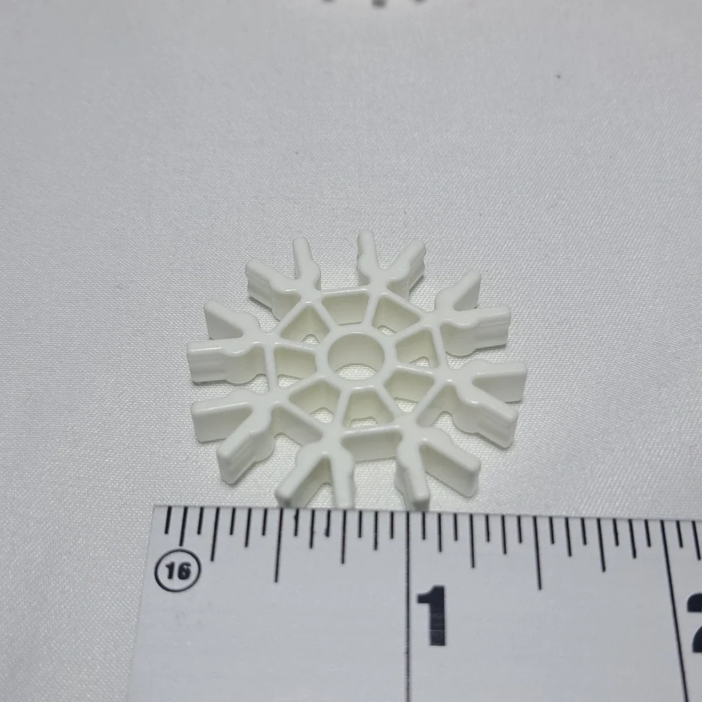 K'NEX White 8-Way Snowflake Connector‎ Lot of 37 Replacement Parts Bulk Lot STEM